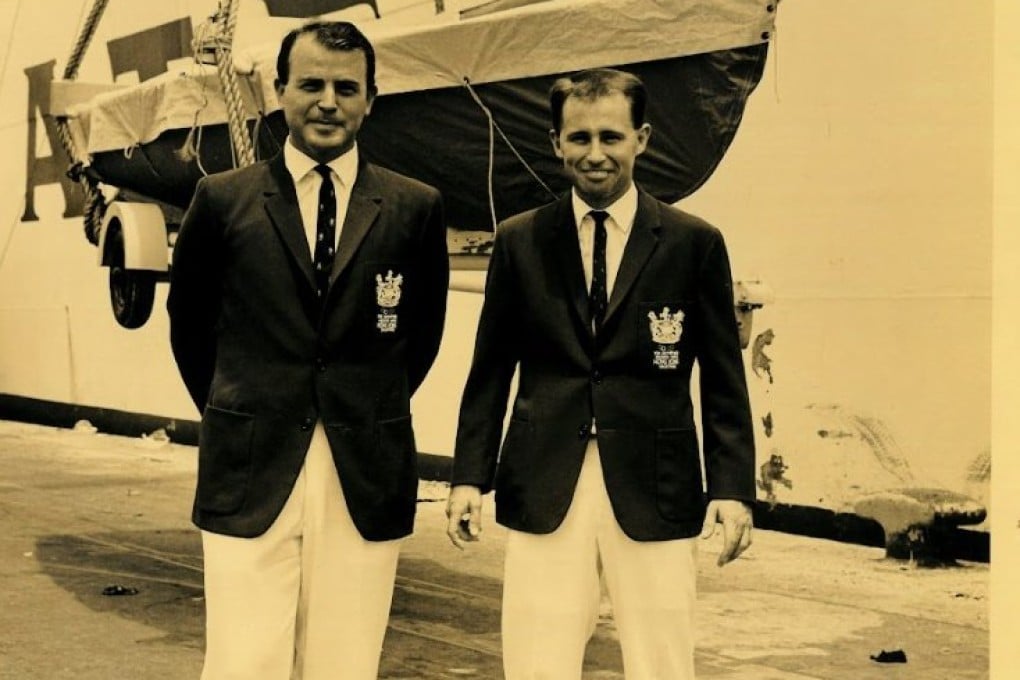 Neil Pryde (right) with his crewman Peter Gamble ahead of the 1968 Games. Photo: Handout