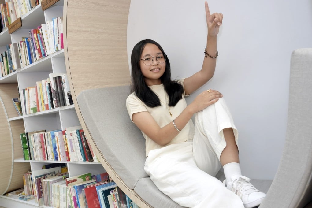 Filipino Angela Cabido Dela Cruz, 18, born and raised in Hong Kong, achieved a score of 21 for her DSE exams and wants to pursue a local degree. Photo: Sun Yeung