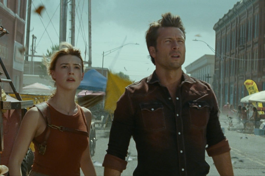 Daisy Edgar-Jones (left) and Glen Powell in a still from Twisters, one of our five recommended films and shows to watch on the July 20/21 weekend in Hong Kong, or another time.