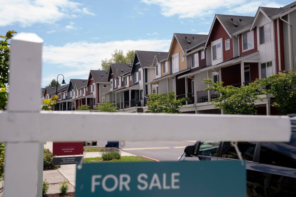 A “for sale” sign in the neighbourhood of Seattle. Foreigners accounted for 2 per cent of the US$2.1 trillion existing US residential market. Photo: Bloomberg