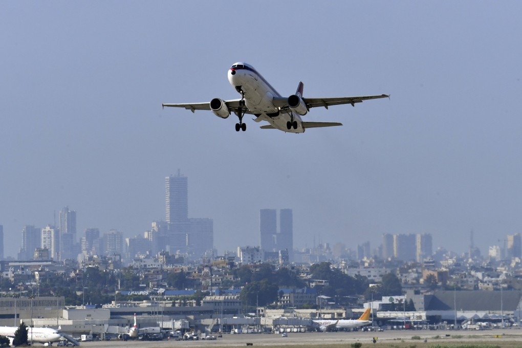 A plane takes off from an airport in Beirut, Lebanon. Passenger growth in Africa and the Middle East is on the up. Photo: EPA-EFE