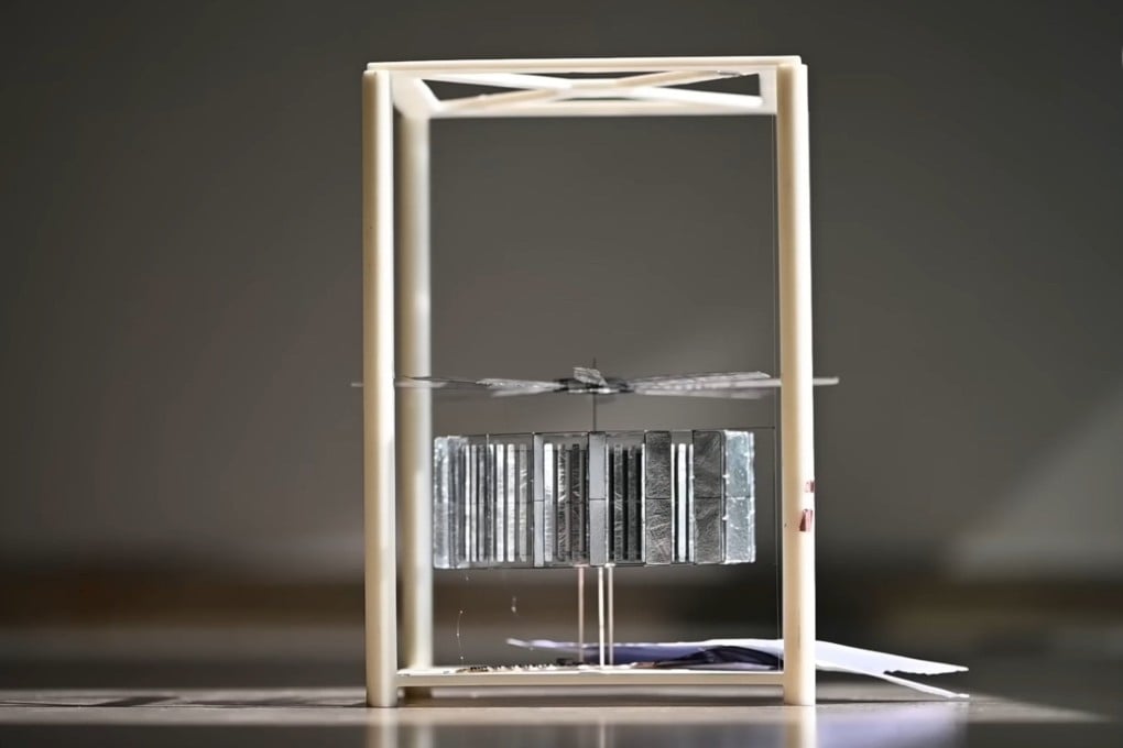 The ultralight micro aerial vehicle, dubbed the CoulombFly, is the product of six years of research. Photo:
Handout