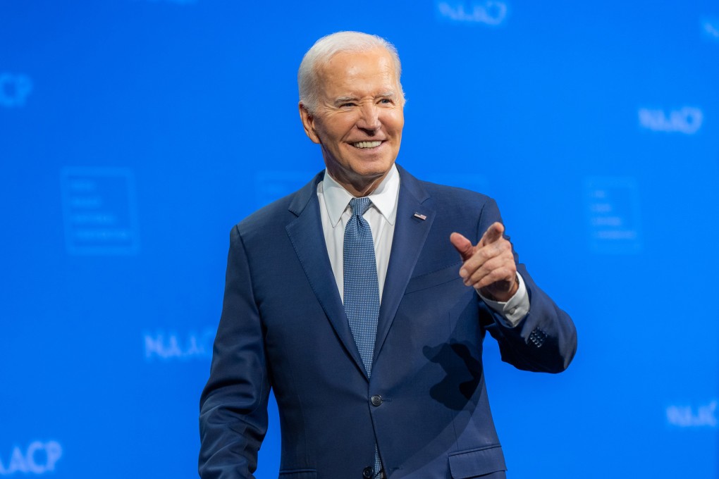 President Joe Biden speaks at the NAACP Convention on July 16 at the Mandalay Bay Resort and Casino in Las Vegas. Photo: TNS