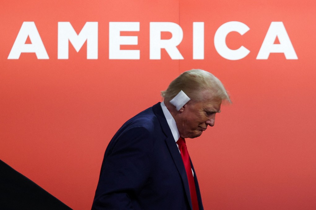 Donald Trump at the Republican National Convention at the Fiserv Forum in Milwaukee, Wisconsin, US, on July 15. Photo: Reuters