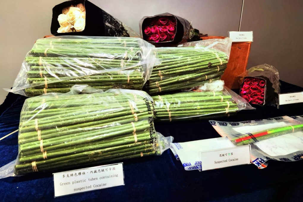 Evidence seized during the raid. Photo: SCMP
