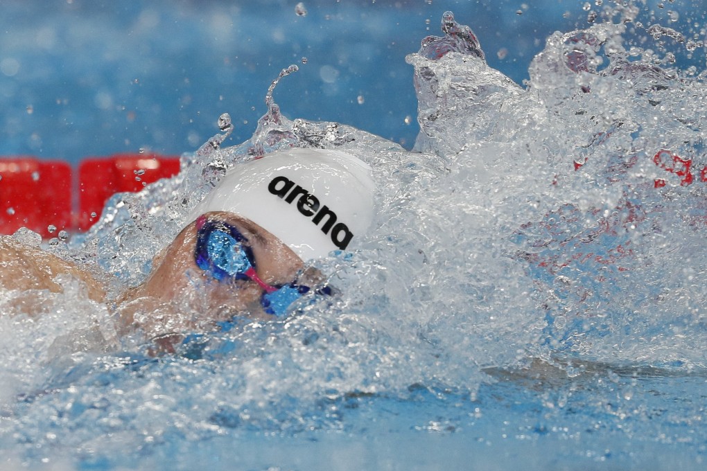 Siobhan Bernadette Haughey competes in the Women’s 100m Freestyle Final at the Fina World Aquatics Championships in Doha, Qatar, in February. Photo: EPA-EFE