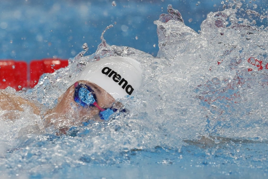 Siobhan Bernadette Haughey competes in the Women’s 100m Freestyle Final at the Fina World Aquatics Championships in Doha, Qatar, in February. Photo: EPA-EFE