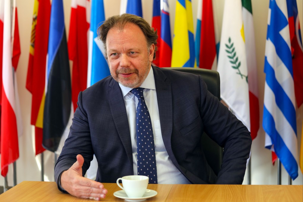 Thomas Gnocchi, outgoing head of EU office in Hong Kong, will leave the city next month following a four-year stint. Photo: Xiaomei Chen