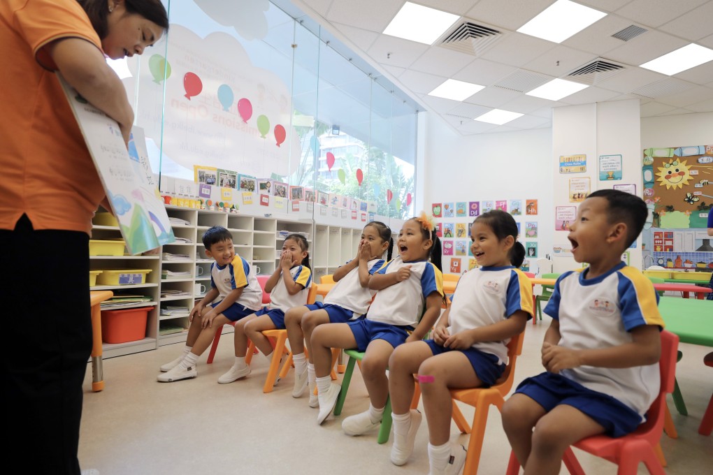 Students sit for a lesson at the IBEL Rusy and Purviz Shroff Charitable Foundation Kindergarten, which fully opened in April. Photo: Xiaomei Chen