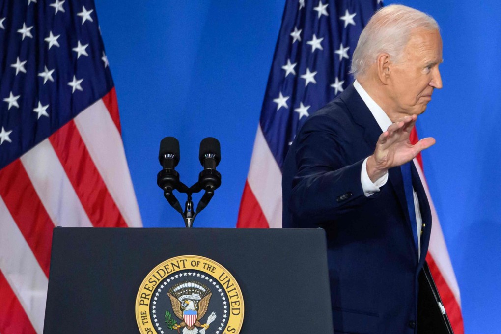 US President Joe Biden says his staff did not know he would quit until a minute before he made his decision. Photo: AFP