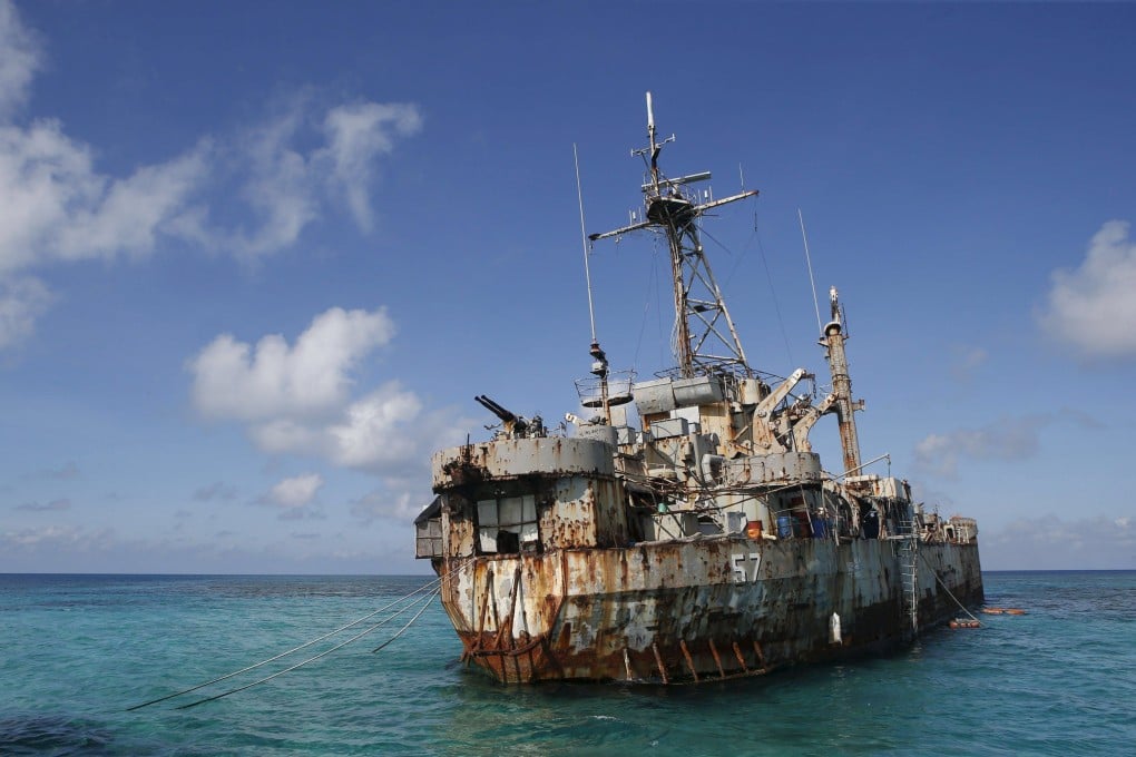 The BRP Sierra Madre was grounded on Second Thomas Shoal in 1999. Photo: Reuters