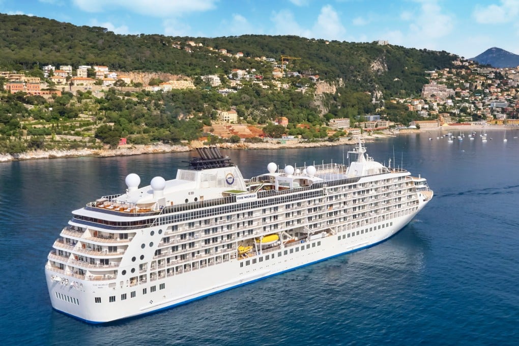 A trip to the Antarctic Circle, a performance by Abba, “six, seven-star” service – almost anything is possible on board The World, the world’s largest private residential yacht. Photo: The World