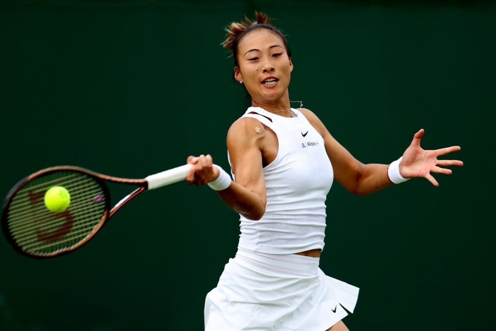 Zheng Qinwen successfully defended her singles title in Palermo. Photo: Xinhua