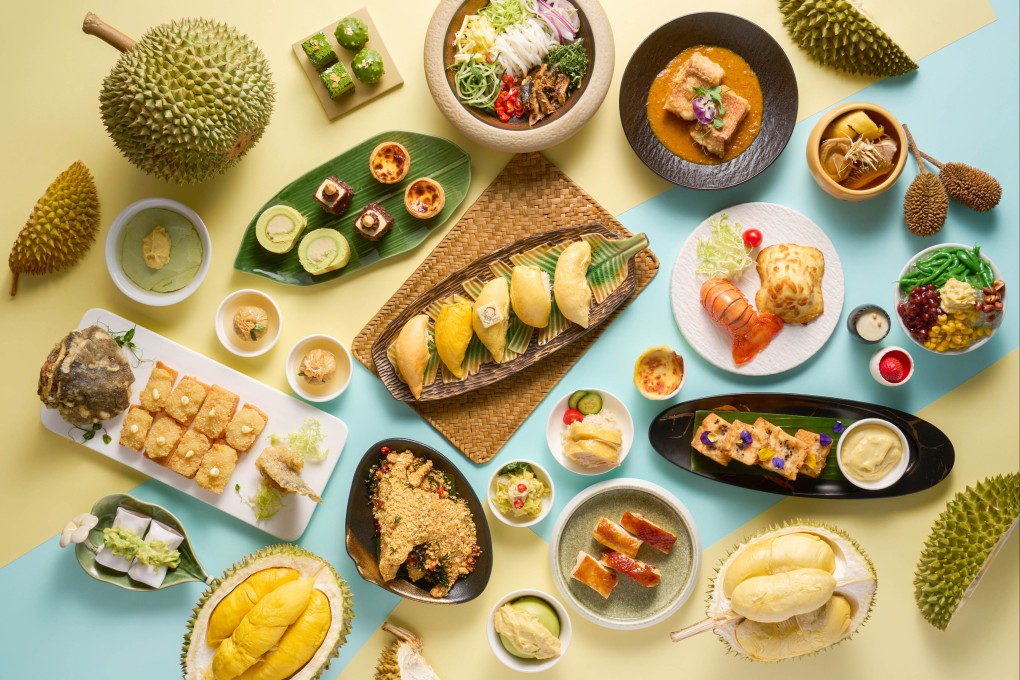 Dishes served for a durian-themed afternoon tea at Hotel Icon in Hong Kong, where chef Danny Ho is looking to give the pungent, much maligned fruit an image overhaul. Photo: Hotel Icon