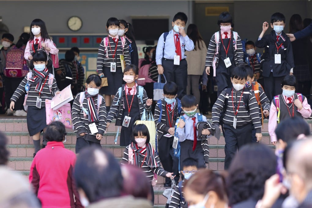 A view of primary school pupils in Quarry Bay in 2022. Photo: Nora Tam
