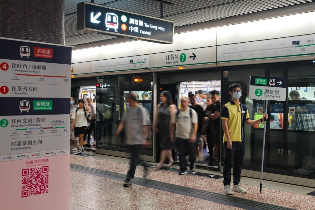 The MTR Corp says the upgrade must be conducted during the day as the work is much larger than regular repairs and maintenance. Photo: Xiaomei Chen
