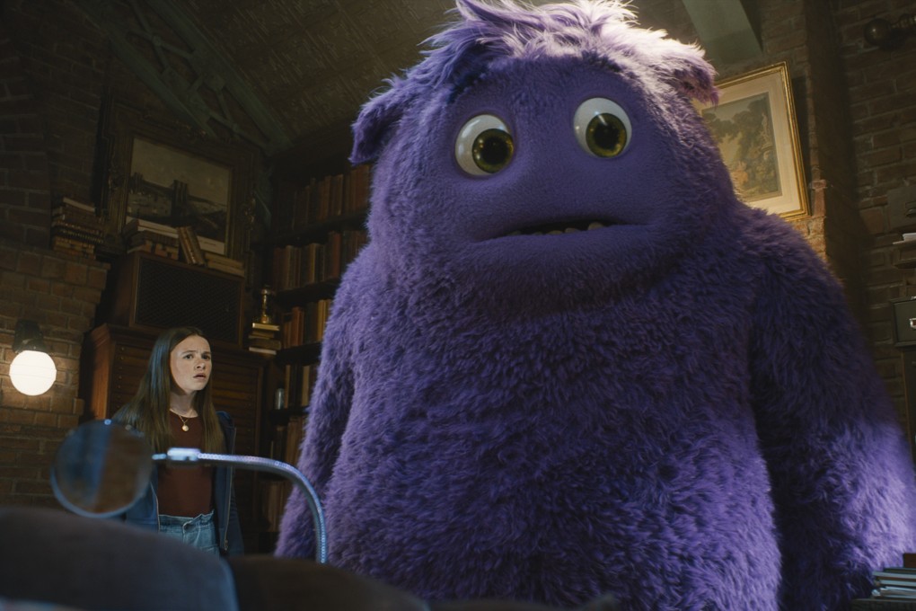 Cailey Fleming and Blue, voiced by Steve Carell, star in “If.” Photo: Paramount Pictures