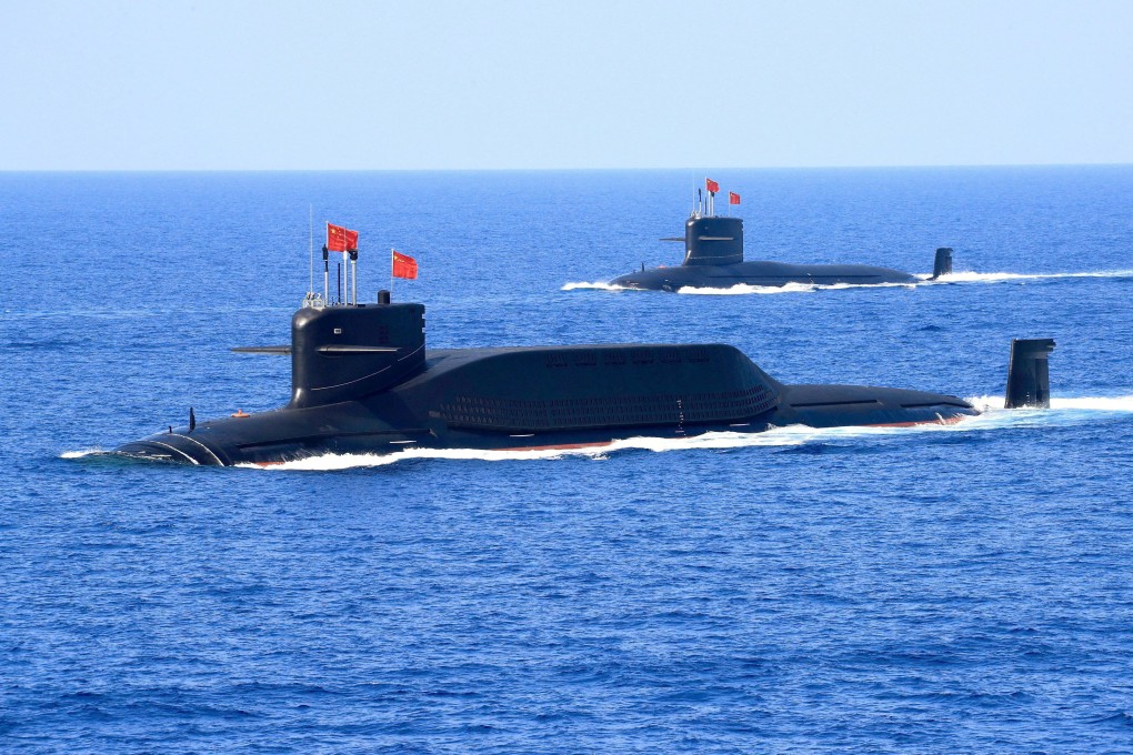 A nuclear-powered ballistic missile submarine of the Chinese Navy patrols the South China Sea. China has rapidly expanded its nuclear arsenal as part of boosting “strategic deterrence”. Photo: Reuters