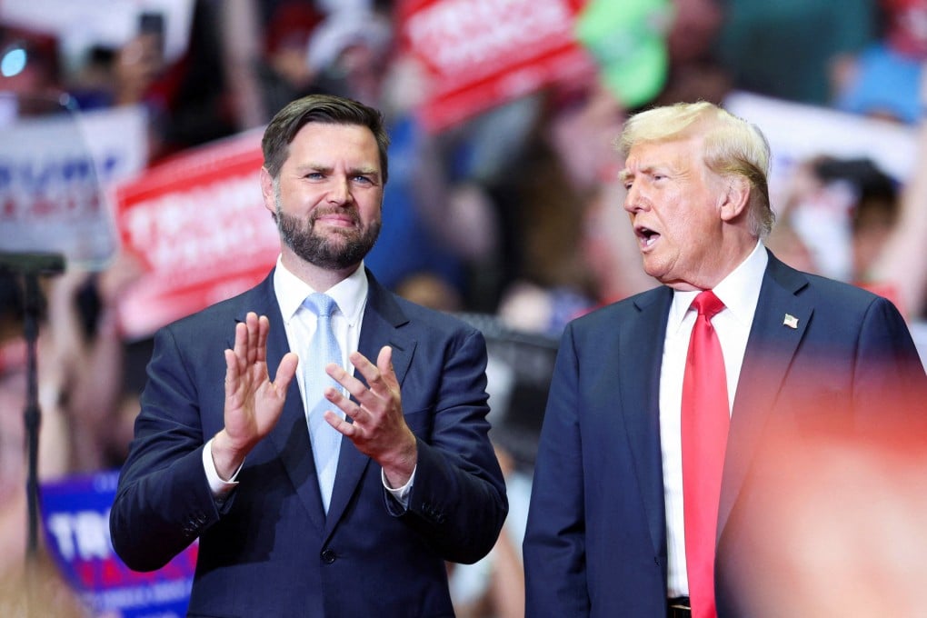 J.D. Vance (left) should learn from Mike Pence to be quiet and leave the limelight to Donald Trump, political scientist Li Cheng says. Photo: Reuters