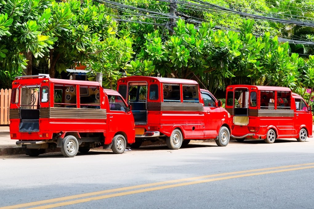 The songthaew are a cheap transport option in Thailand, popular with blue collar workers and students. Photo: Shutterstock