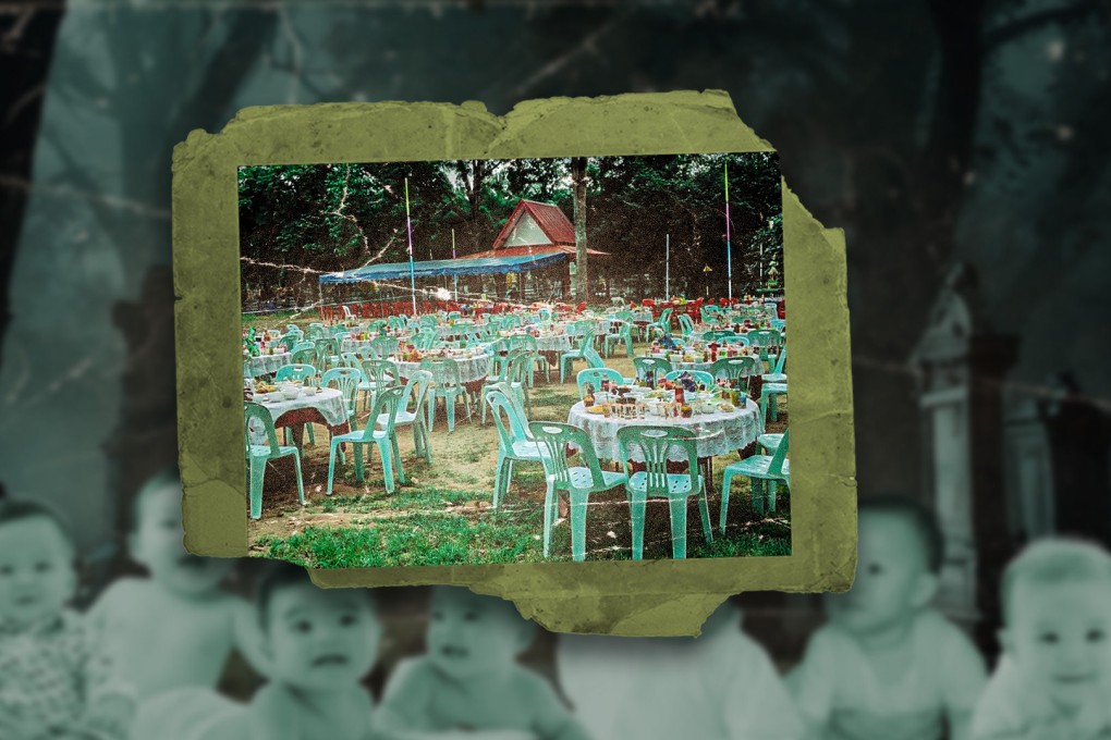 An unusual banquet has taken place at a cemetery in Thailand where food and drink offerings were made to placate the spirits of infants in their final resting place. Photo: SCMP composite/Shutterstock/Sanook