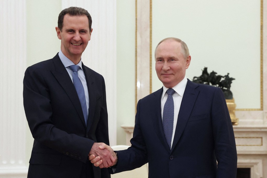 Russia’s President Vladimir Putin (right) meets Syria’s President Bashar al-Assad at the Kremlin in Moscow. Photo: AFP
