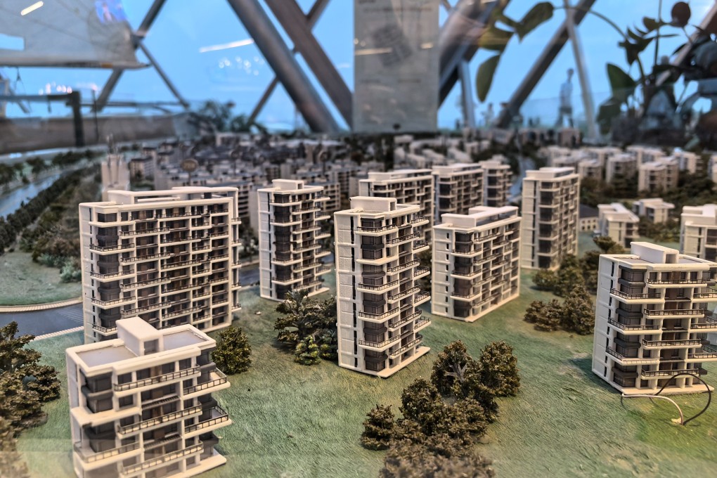 Models of new residential buildings developed by Sino-Ocean Group in Qinhuangdao city, Hebei province. Photo: Simon Song