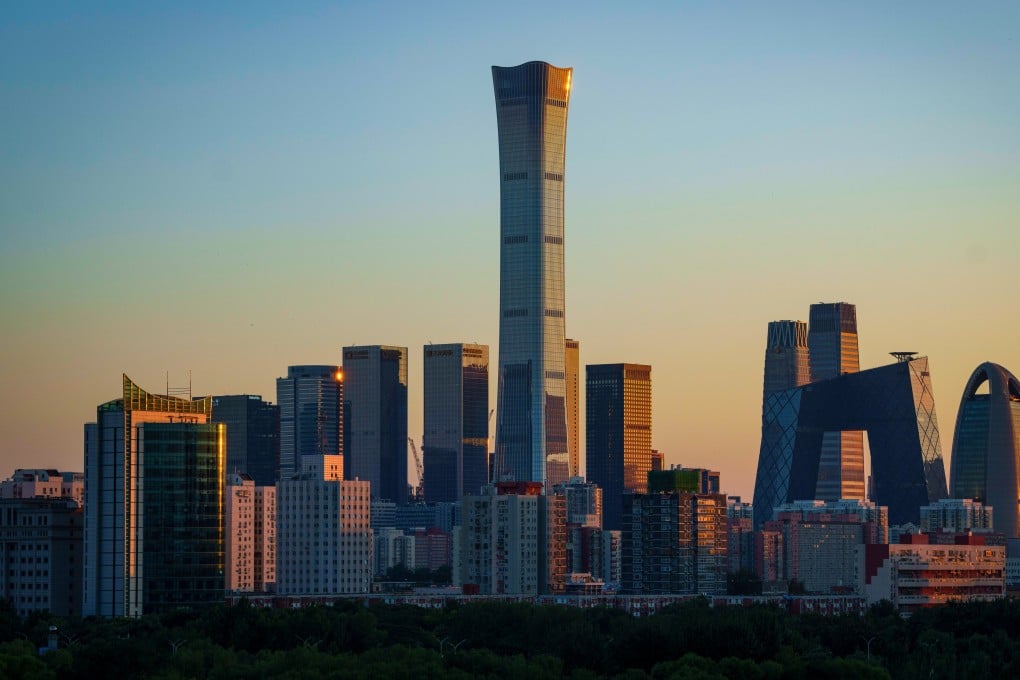 A view of the skyline in central Beijing, where office towers are fast losing tenants. Photo: AP Photo