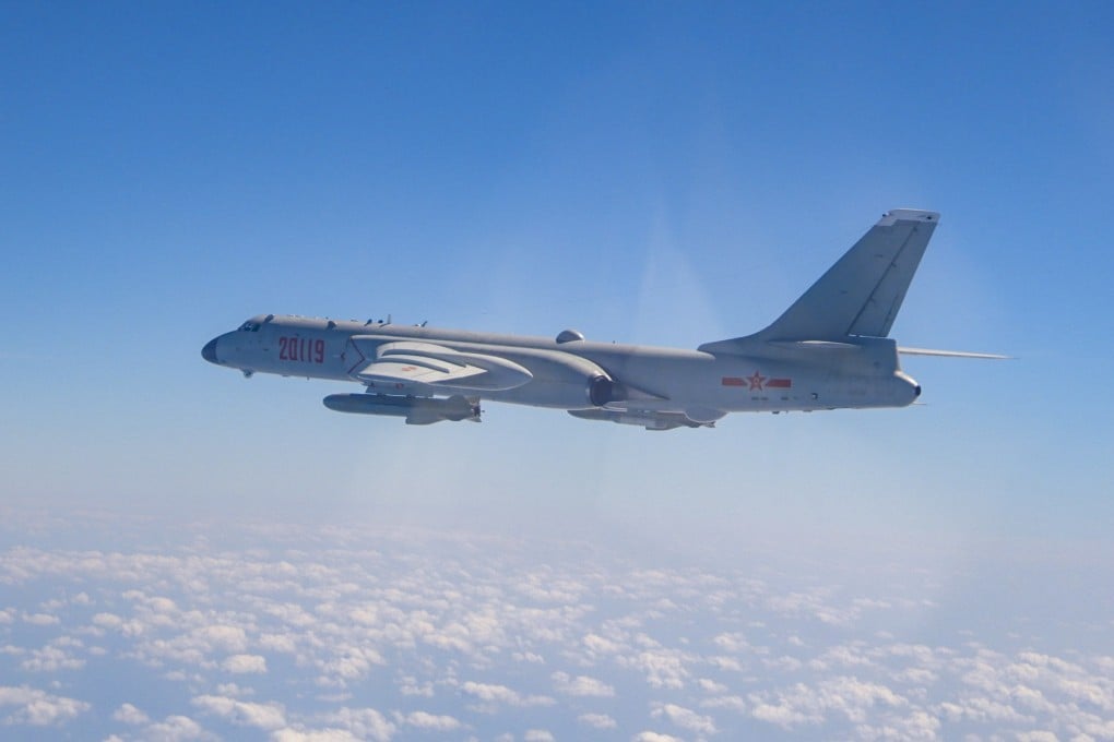 A Chinese H-6 bomber, similar to the PLA warplanes, was detected along with Russian aircraft in the Air Defence Identification Zone off the coast of Alaska on Wednesday. Photo: Handout