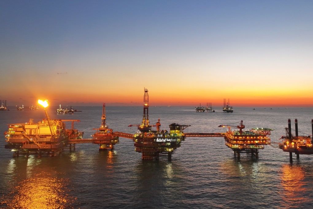 China’s largest self-operated offshore oilfield, Suizhong 36-1, has become its first offshore oilfield to produce over 100 million tonnes of crude oil, operator CNOOC said last month. The oilfield in Bohai Bay boasts a daily production of over 8,900 tonnes. Photo: CNOOC