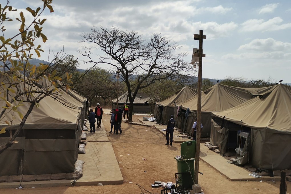 The site where 95 Libyan nationals were arrested on suspicion of running an illegal military training camp. Photo: AP