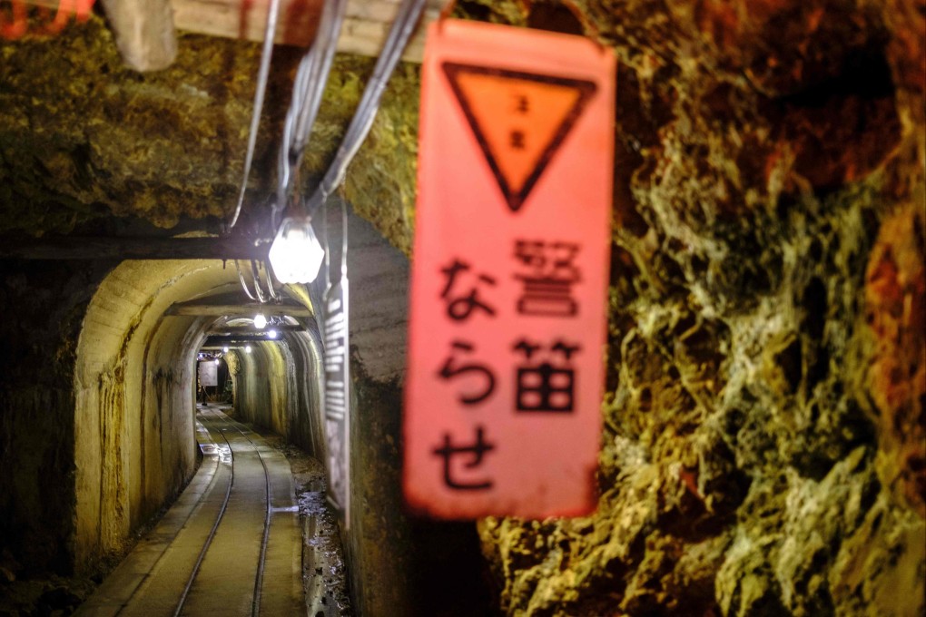 A mine on Sado Island in May 2022. A network of mines on a Japanese island infamous for using conscripted wartime labour was added to Unesco’s World Heritage register on Saturday. Photo: AFP