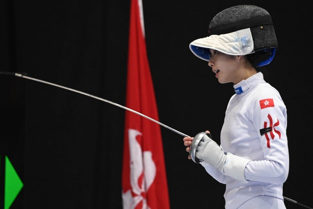 Vivian Kong starts Hong Kong’s hunt for medals in the épée fencing competition. Photo: FIE
