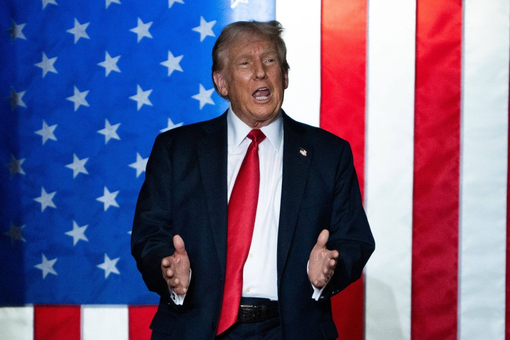 US Republican presidential candidate former President Donald Trump arrives to speak during a rally in St Cloud, Minnesota on July 27. Photo: Getty Images via AFP