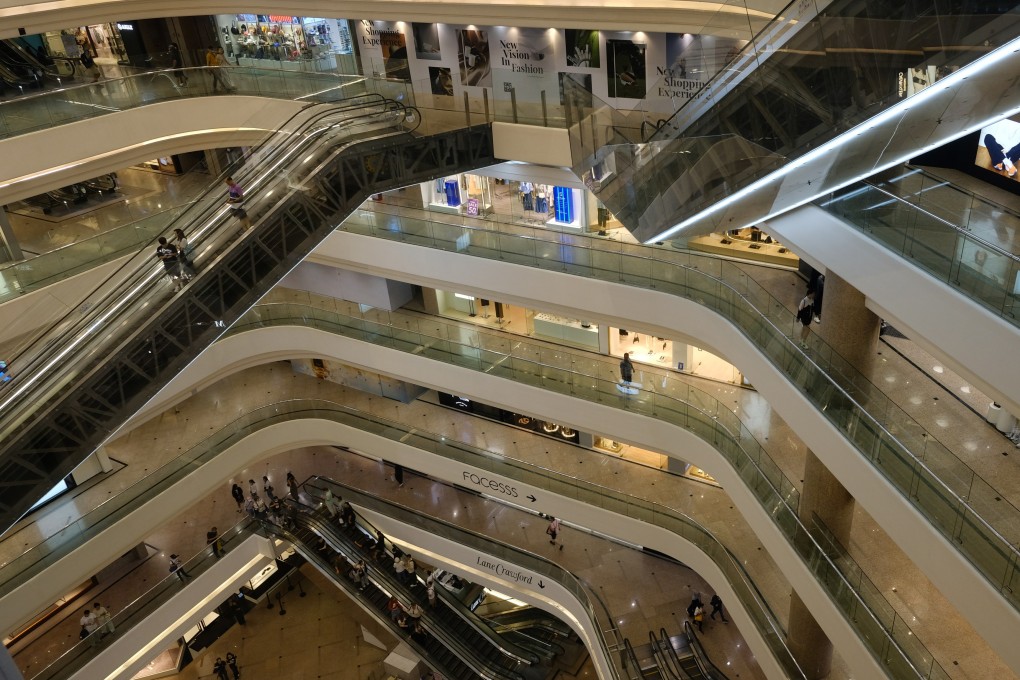 A view of Times Square shopping mall during the Easter public holidays on 31 March 2024. Photo: Martin Chan