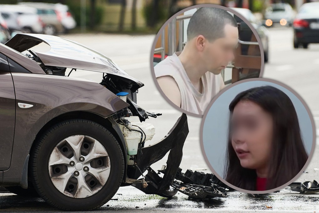 A man in China drove a car into his ex-girlfriend and her father in a bizarre attempt to win back his former lover. Photo: SCMP composite/Shutterstock/QQ.com