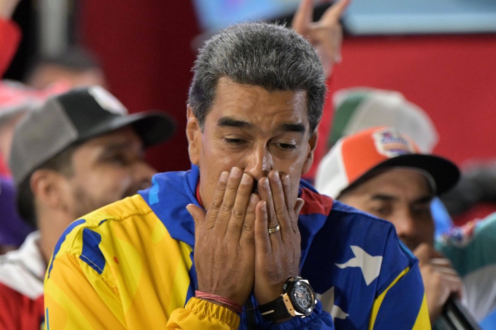 Venezuelan President Nicolas Maduro after the election results in Caracas. Photo: AFP