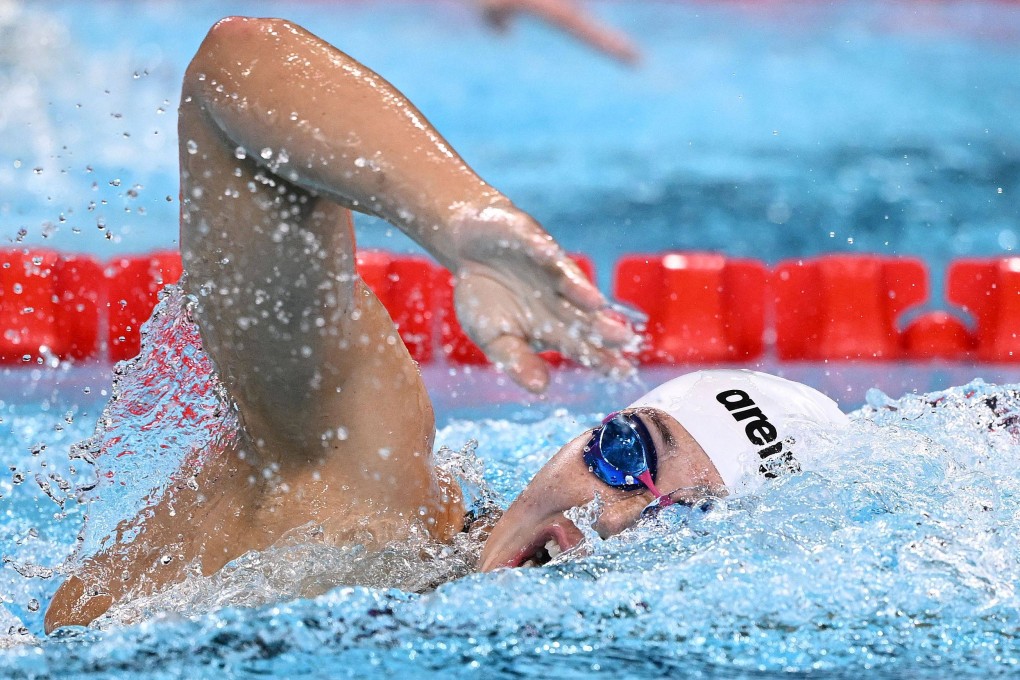 Hong Kong’s Siobhan Haughey in action during the women’s 200m freestyle at the Paris Olympics. Photo: AFP