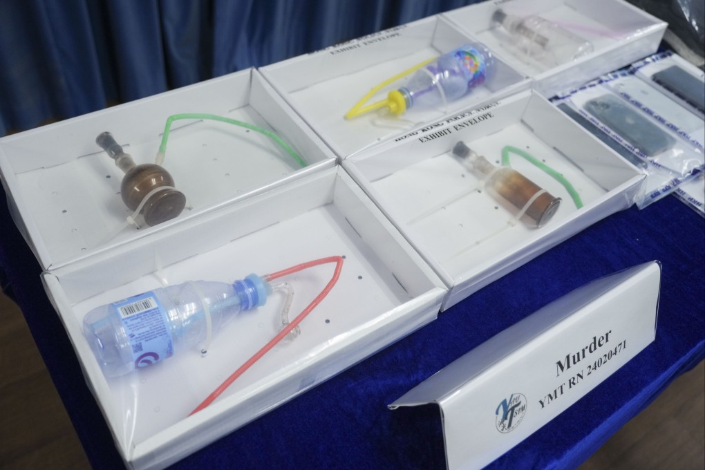 Police have seized drug-related paraphernalia at the crime scene. Photo: Sam Tsang