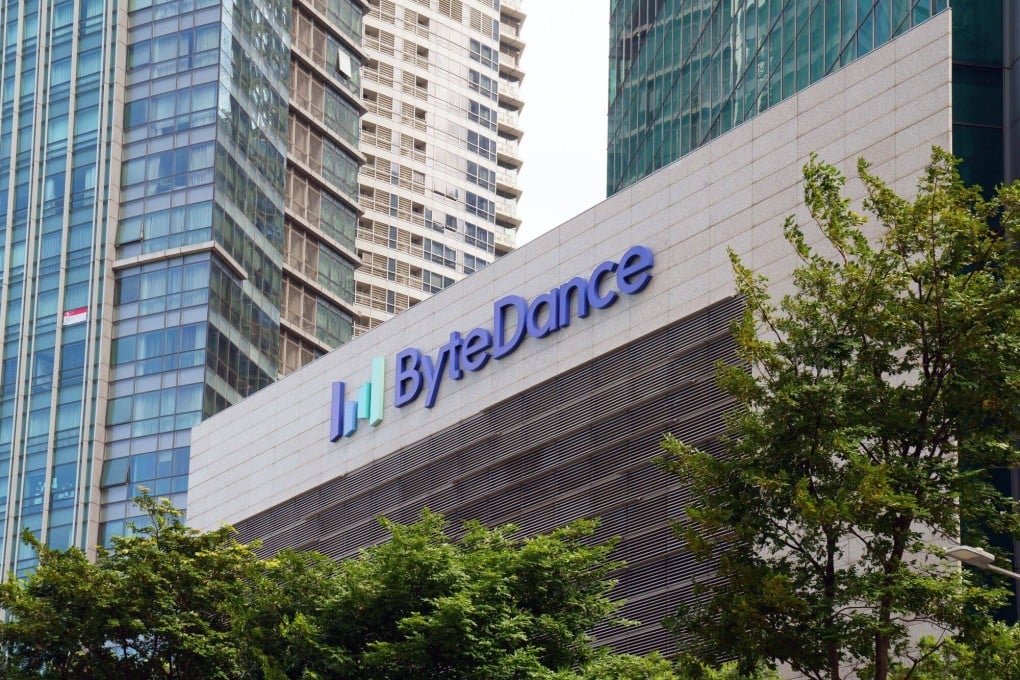 Signage at the ByteDance offices in Singapore. Photo: Bloomberg
