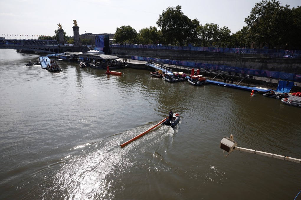 Concerns over pollution in the River Seine have led to the postponement of the men’s triathlon, scheduled for Tuesday. Photo: Reuters