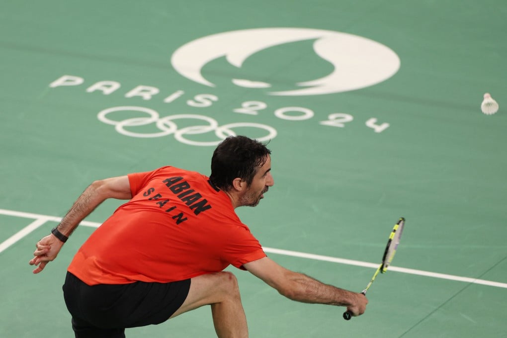 Spain’s Pablo Abian, who is making his fifth Olympics appearance in Paris aged 39, is also an academic who has written a study on players’ ages. Photo: Reuters