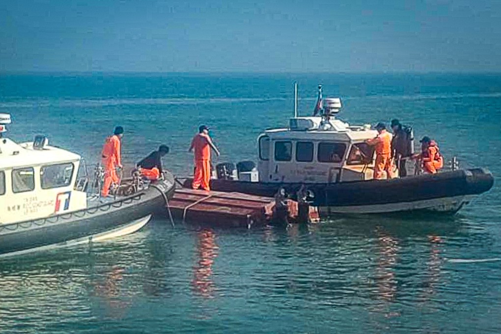 Two men died in February after their boat was pursued by the Taiwanese coastguard. Photo: Coast Guard Administration’s Kinmen-Matsu-Penghu Branch