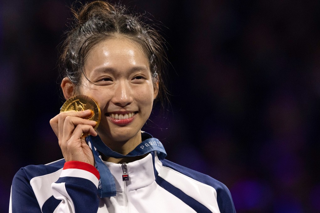 Team Hong Kong gold medallist Vivian Kong has told her two best friends, who had come to support her in Paris, “that they have to keep me in check”. Photo: Getty Images