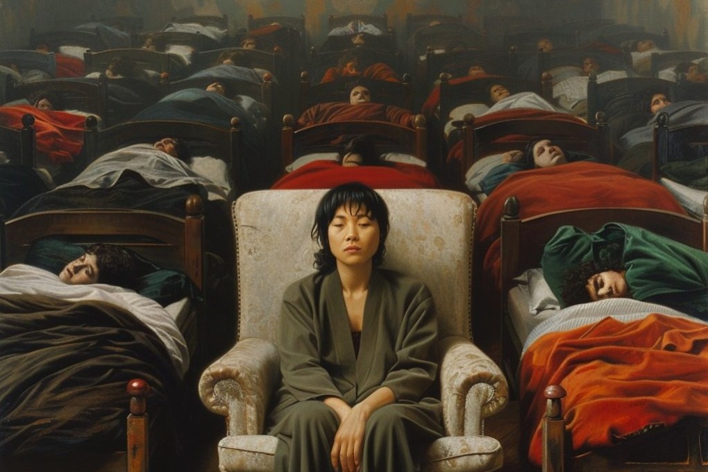 AI offers help with insomnia, but is sleep overrated, or even an evolutionary mistake? Image: Midjourney