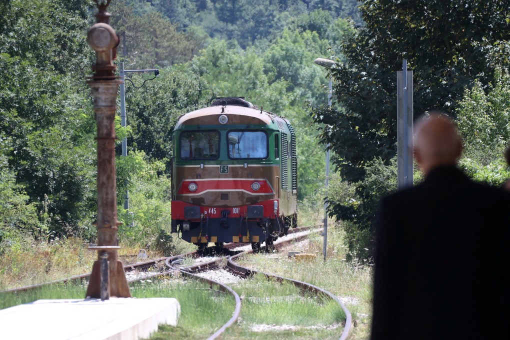 An old train arrives at a station on Italy’s so-called Trans-Siberian Railway, which is taking tourists on “special” journeys to lesser-known towns, and helping local economies. Photo: Reuters