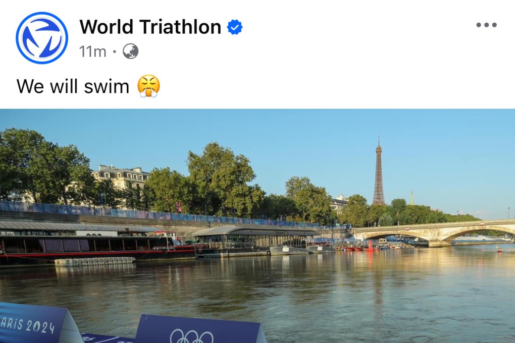 Facebook post hinting that triathlon races would go ahead. Photo: Facebook/World Triathlon