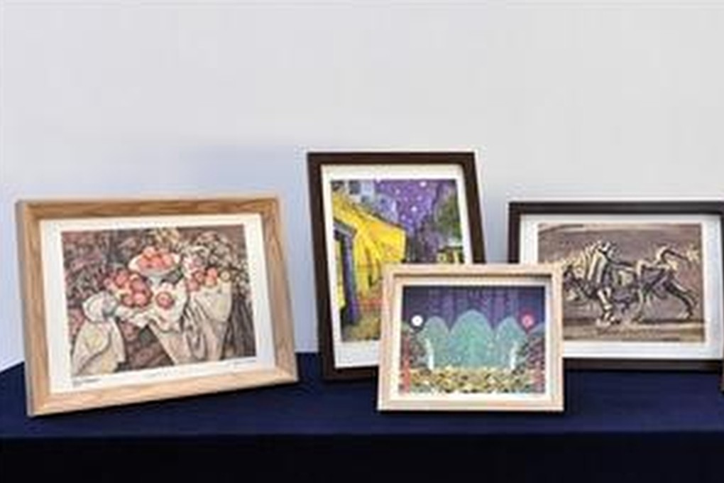 Replicated images of paintings created by the Korea Minting and Security Printing Corporation on display at the Currency Museum in Daejeon, South Korea. The state-run mint is showing new uses for its technology as it faces a cashless future. Photo: Courtesy of KOMSCO