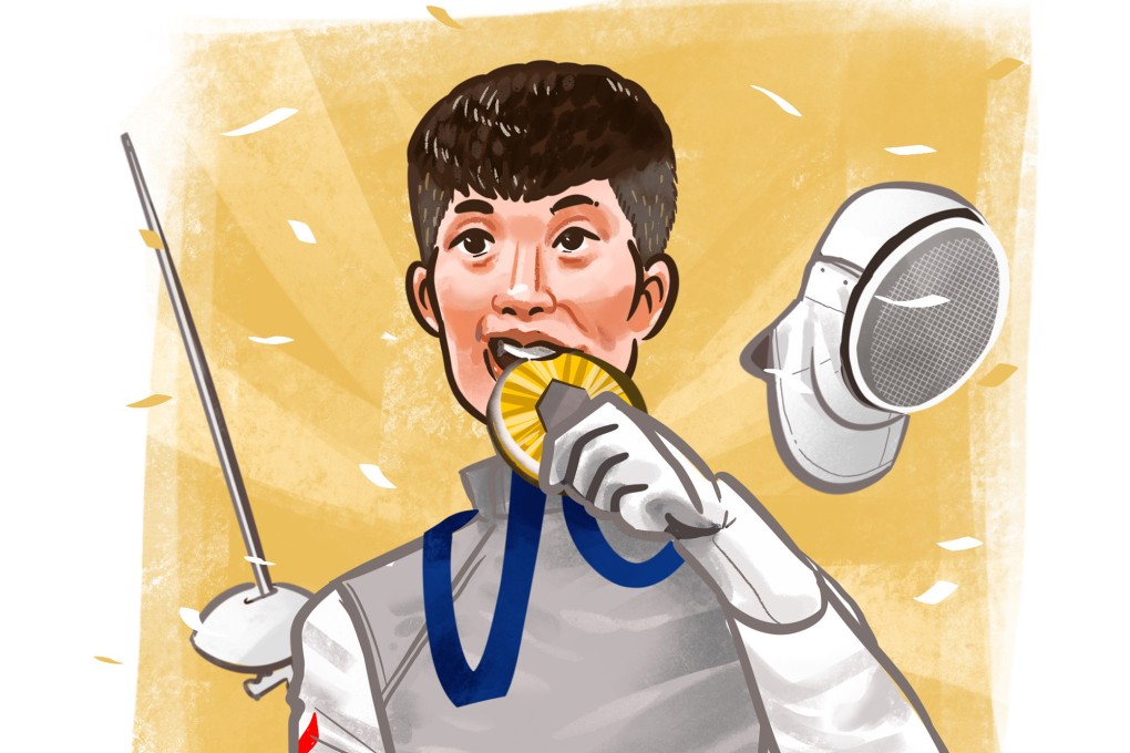 Double Olympic gold medal winner Cheung Ka-long. Illustration Davies Christian