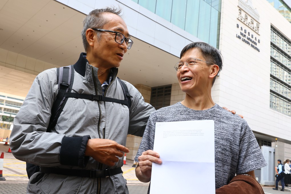 Tsui Hon-kwong (left) and Tang Ngok-kwan say they were denied early release for being “unremorseful”. Photo: Dickson Lee